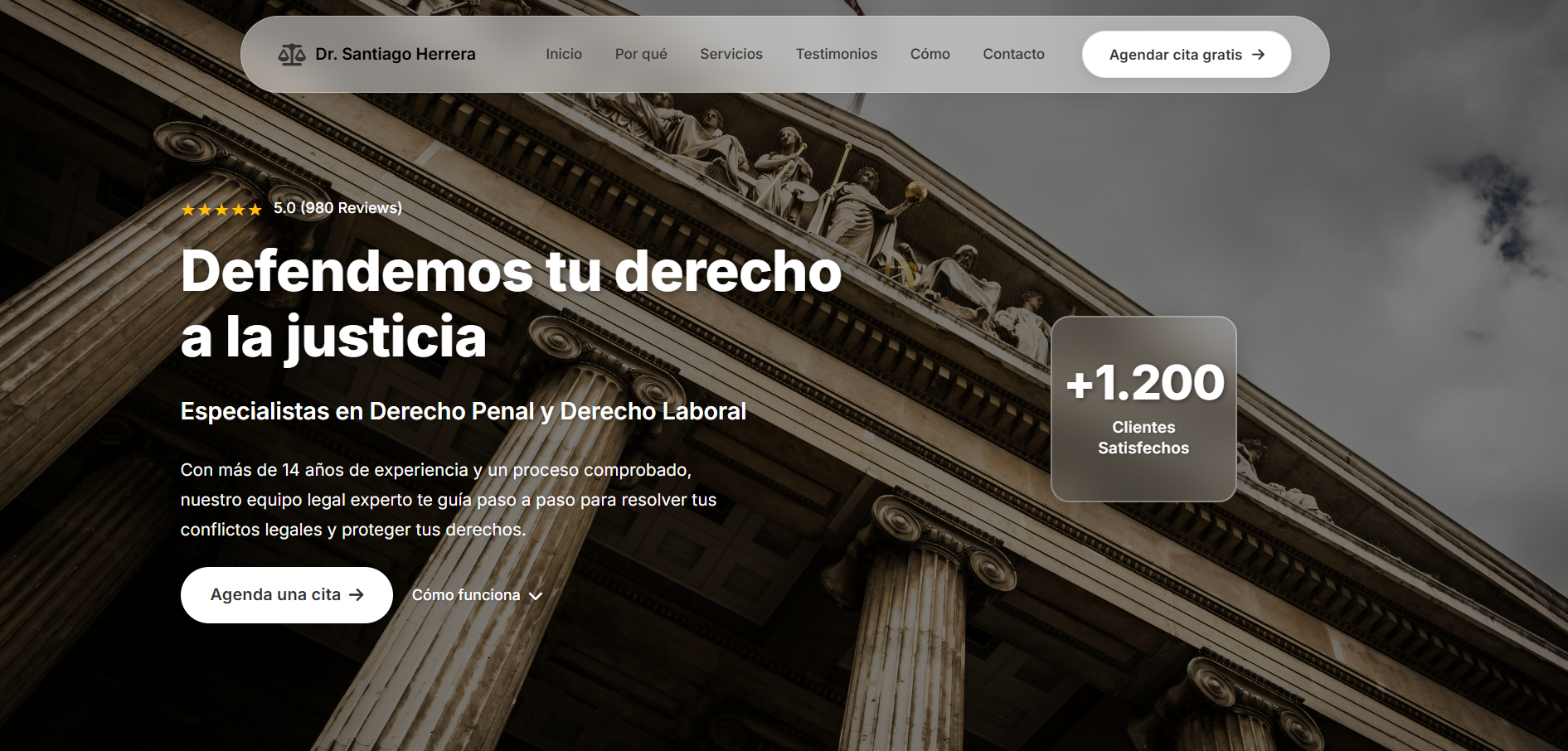 Demo Web Profesional - Dr. Santiago Herrera